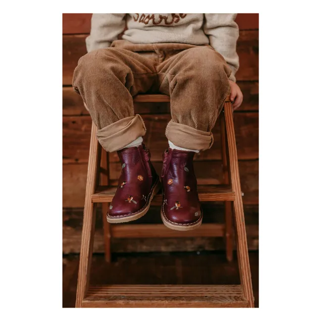 Botines con cremallera - Colección Uniqua | Violeta