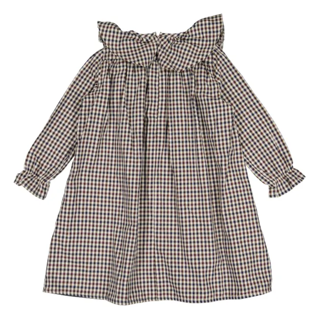 Mary Vichy - Vestito con scollo a balze | Rosso