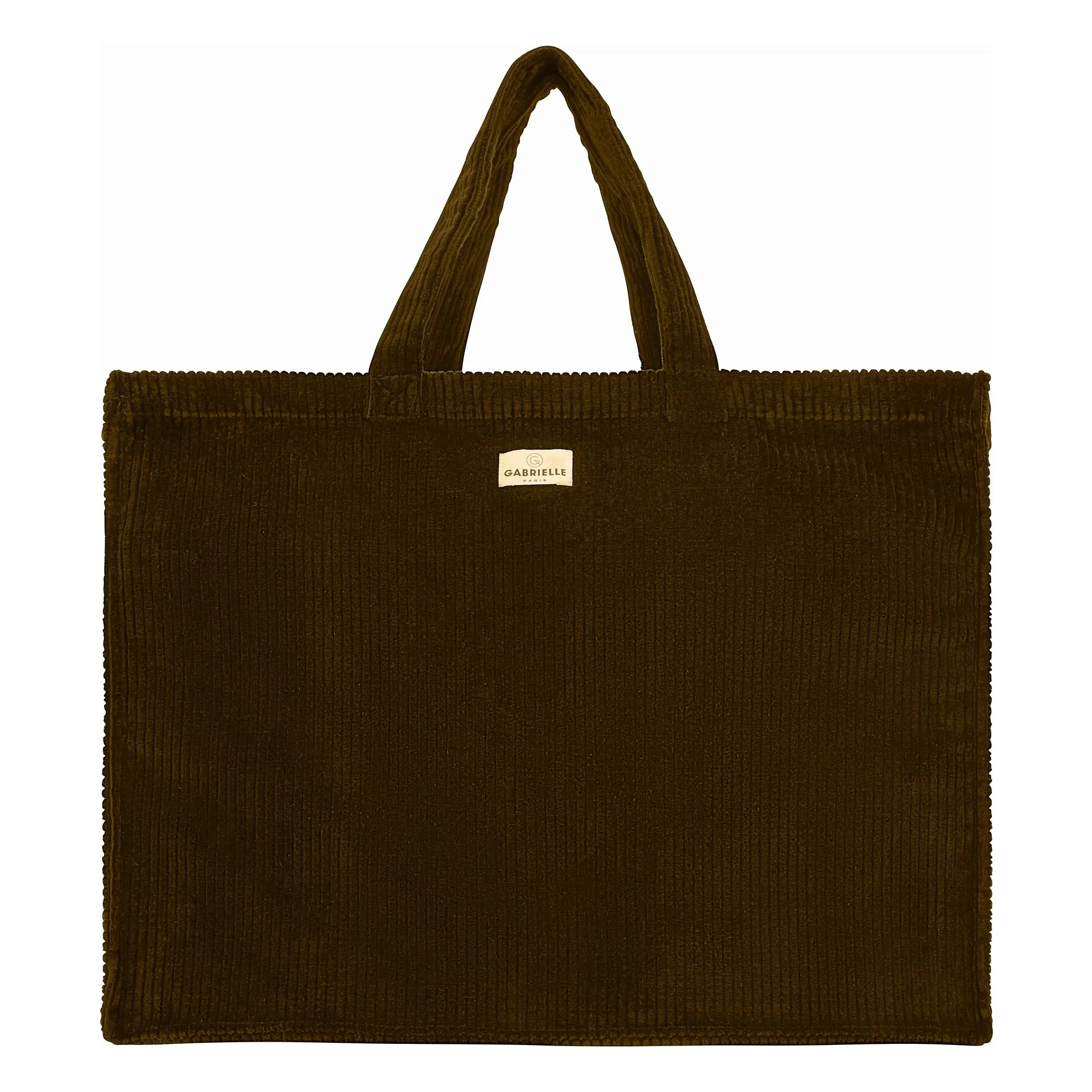 Gabrielle Paris Olive Green Corduroy Weekend Bag