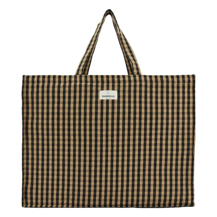 Bolsa de fin de semana Vichy | Café- Imagen del producto n°0