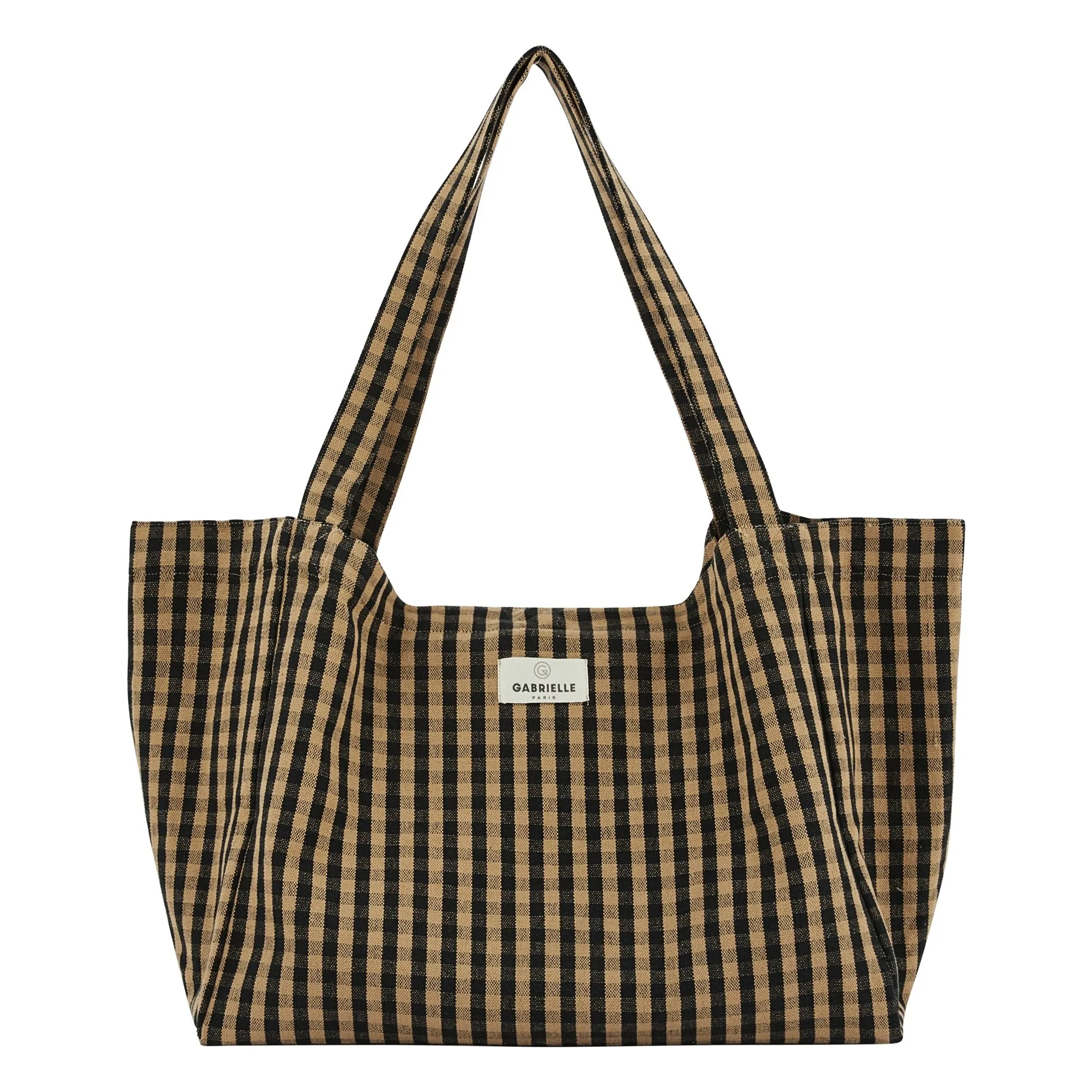 Gabrielle Paris Coffee Vichy Handbag