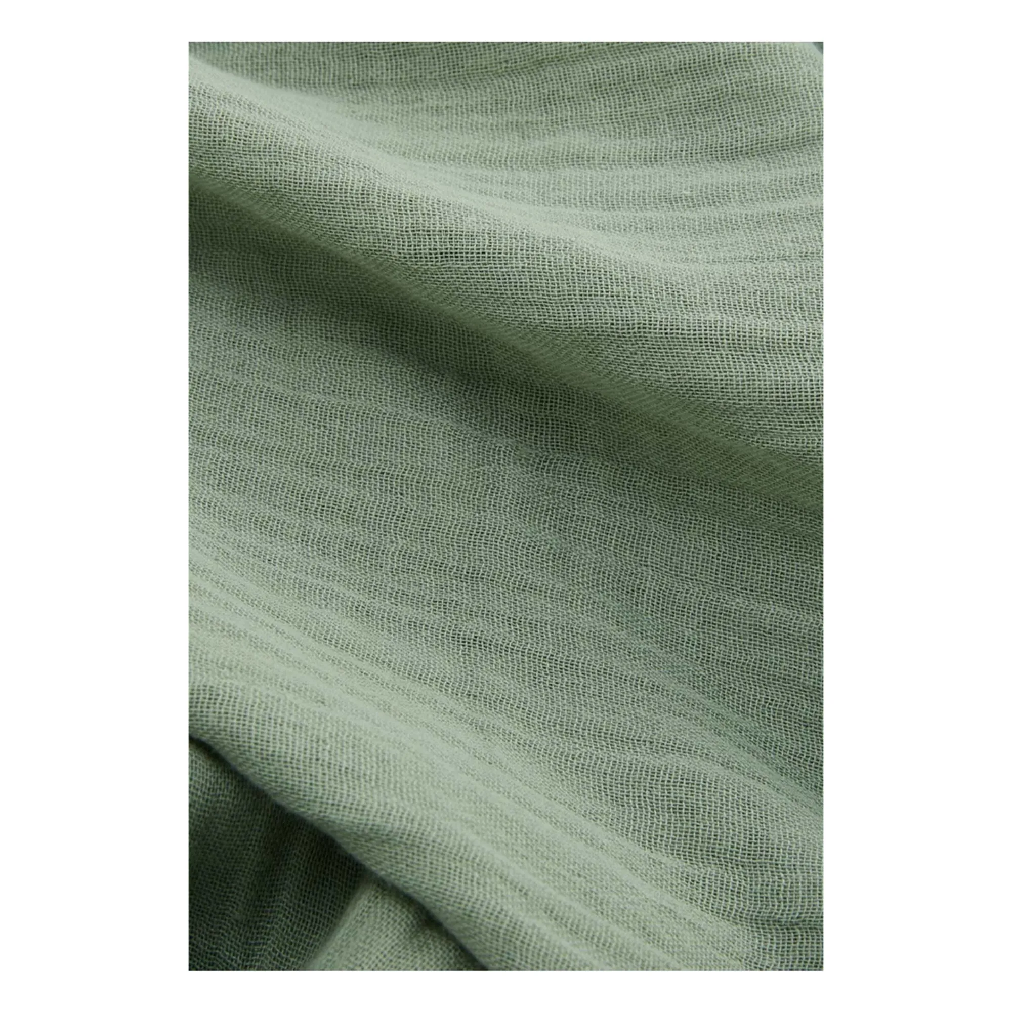 Rideau en gaze de coton | Eucalyptus- Image produit n°1