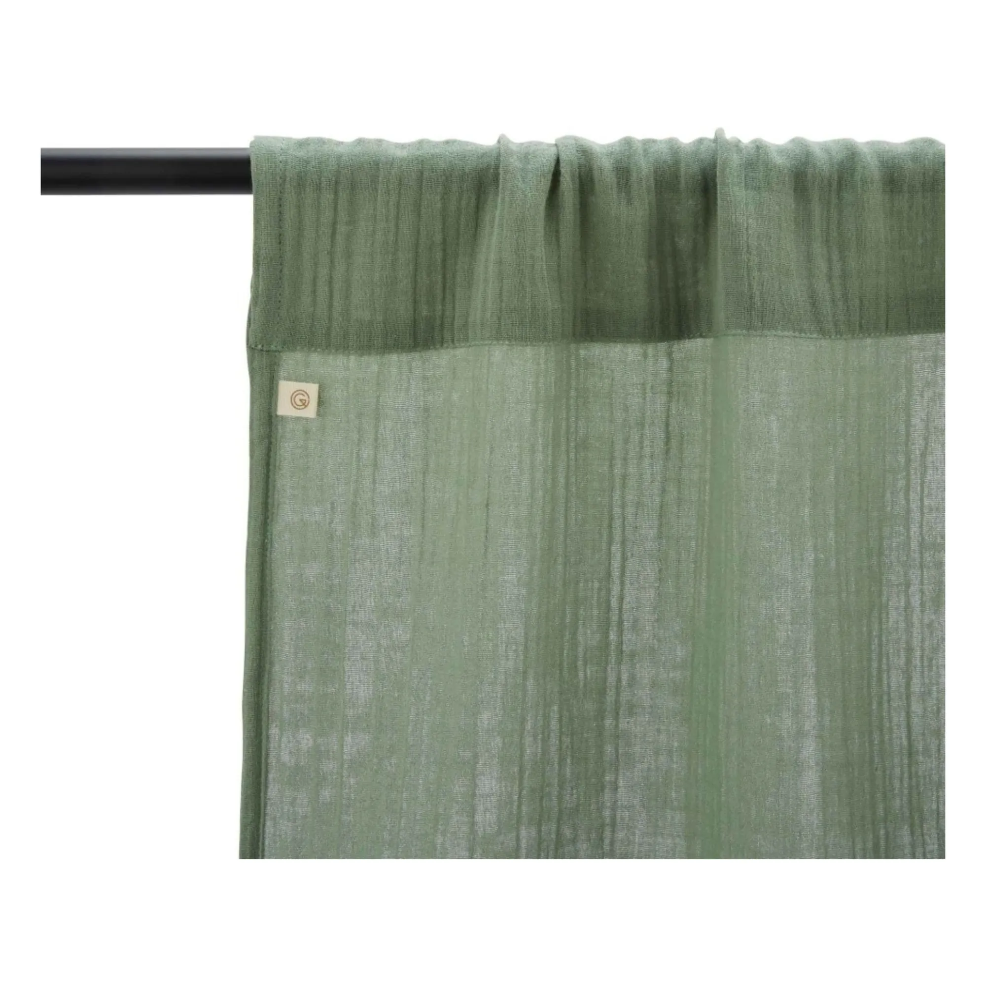 Rideau en gaze de coton | Eucalyptus- Image produit n°2