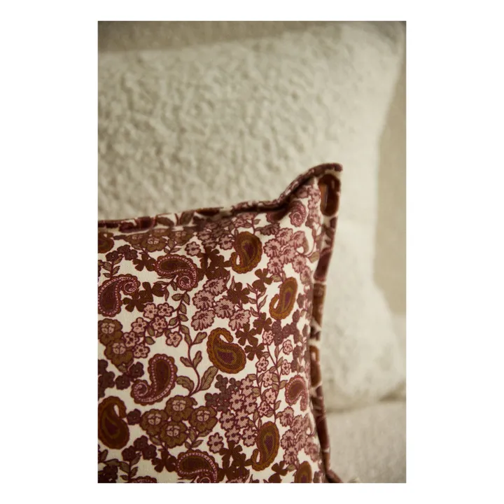 Housse de coussin Taormina | Bordeaux- Image produit n°4