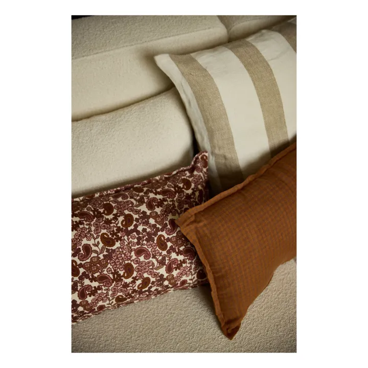 Housse de coussin Taormina | Bordeaux- Image produit n°3