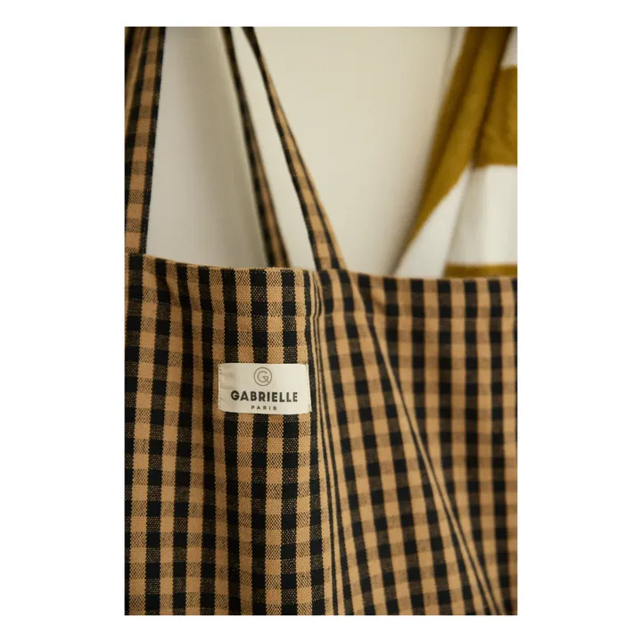 Bolsa de fin de semana Vichy | Café- Imagen del producto n°3