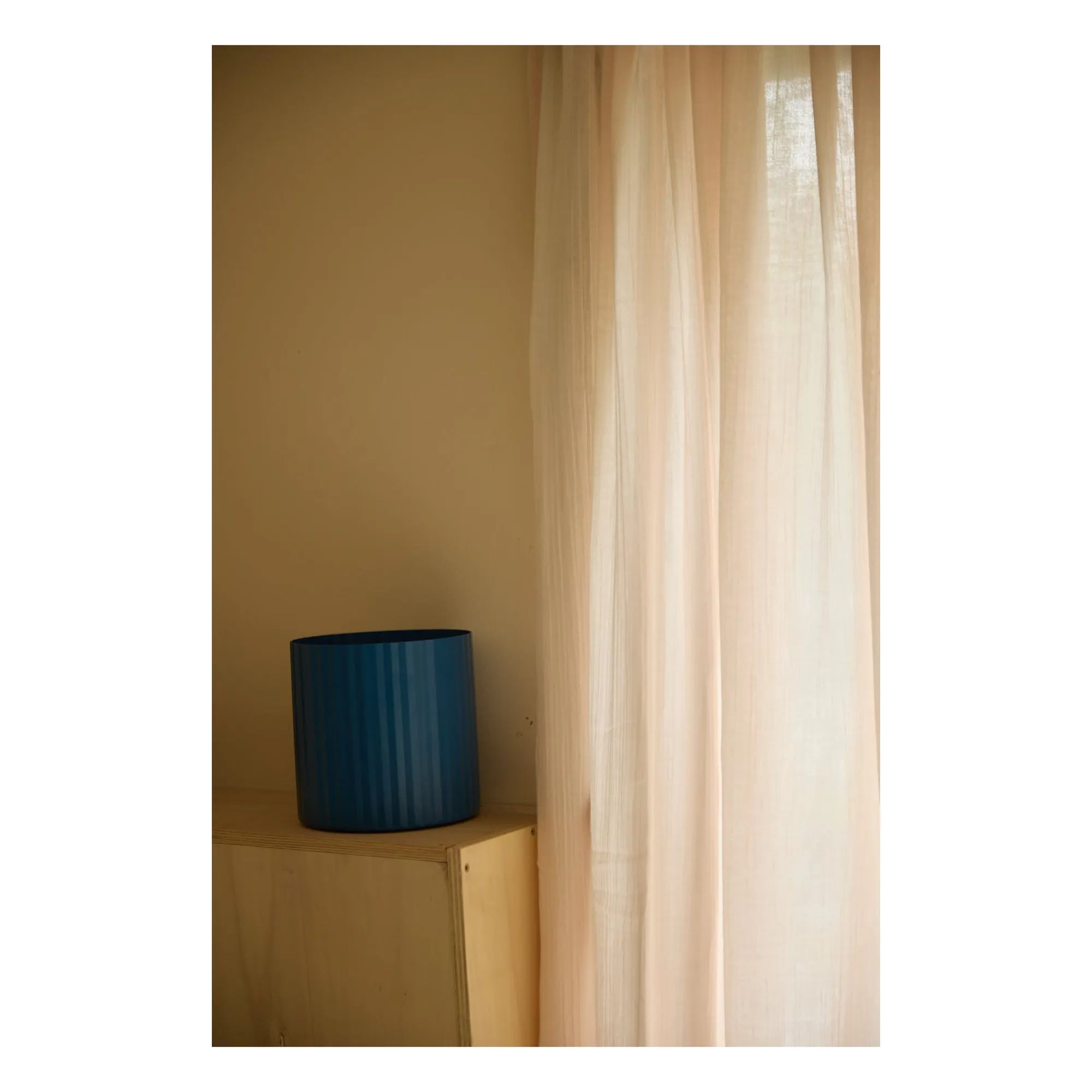 Rideau en gaze de coton | Poudre- Image produit n°0