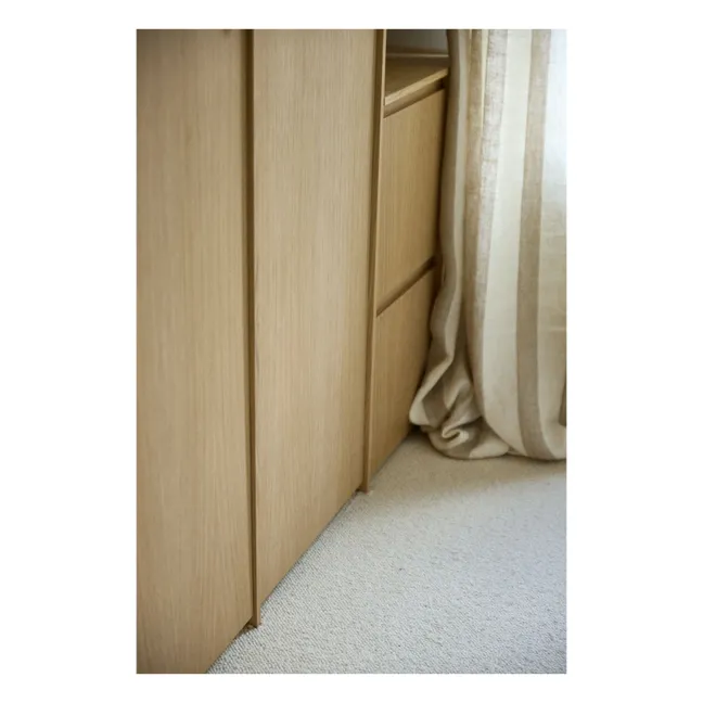 Bastide washed linen curtain | Terracotta