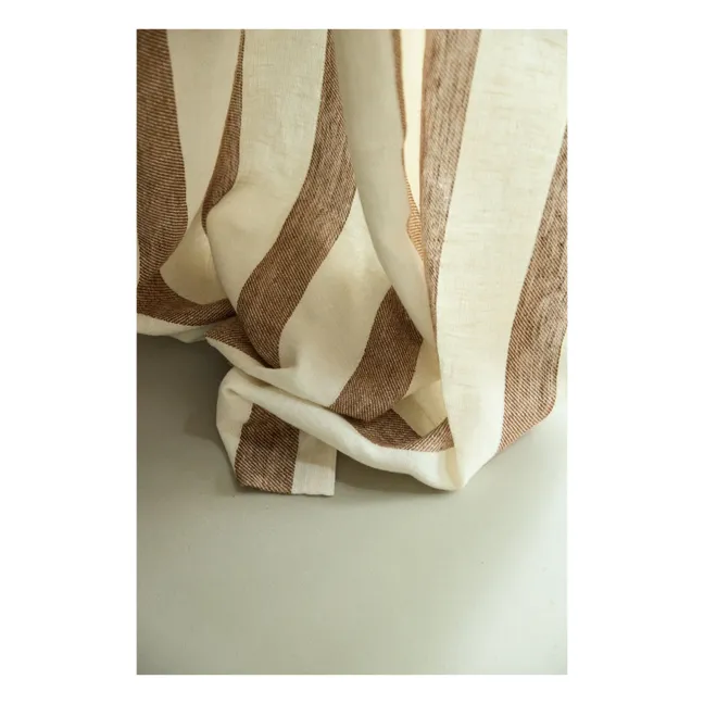 Vorhang aus gewaschenem Leinen Bastide | Terracotta