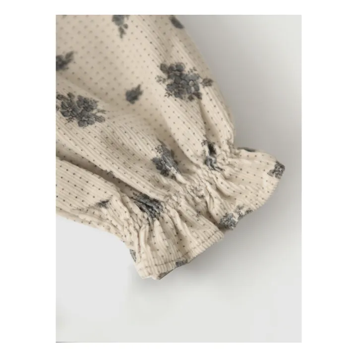 Louisiella Frenells Floral Corduroy Dress Off white Smallable