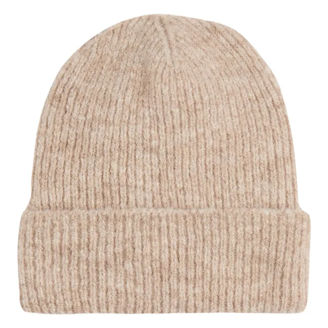 Baby Mütze Alpaka Wolle | Hellbraun