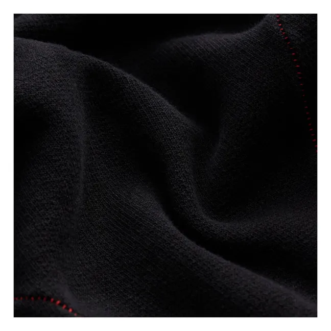 Felpa con zip in cotone Terry Energy | Nero
