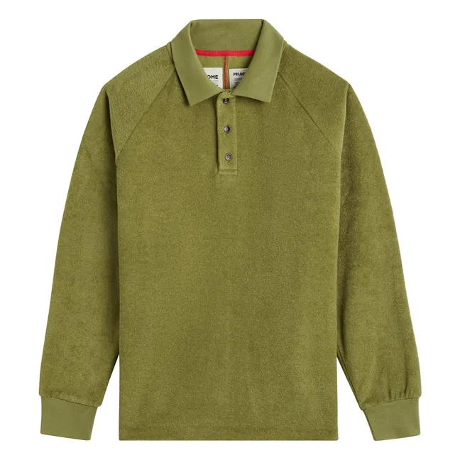 Ignis Towelling Sweat Recycled Fibres | Olive green