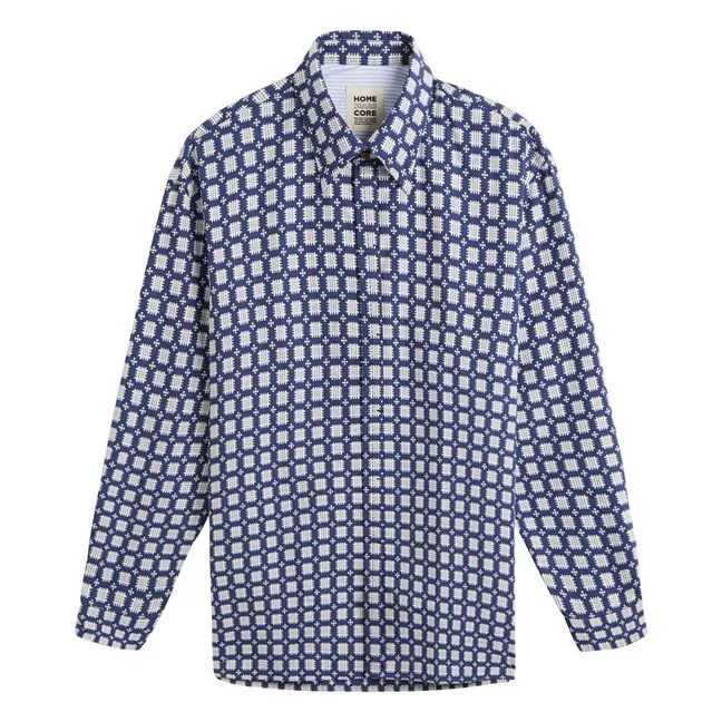 Camisa de algodón Shadow Delos | Azul Marino