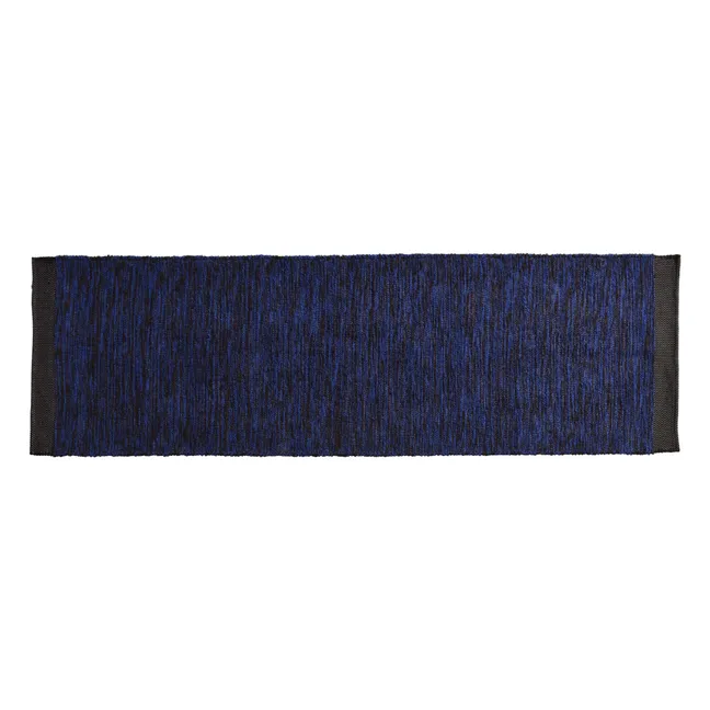 Tappeto in cotone riciclato opaco | Blu