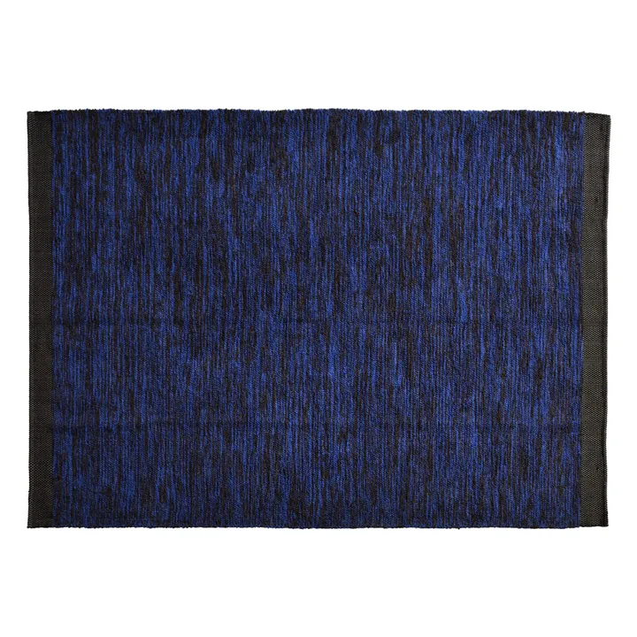 Tapis en coton recyclé Matt | Bleu- Image produit n°3