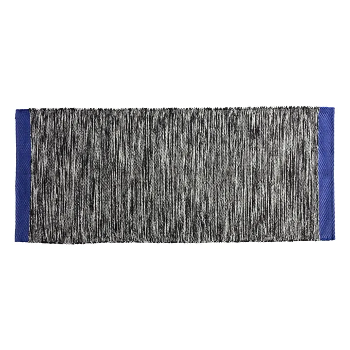 Tapis en coton recyclé Matt | Noir- Image produit n°0