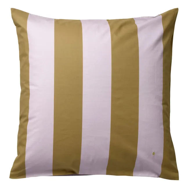 Malo striped pillowcase | Pink