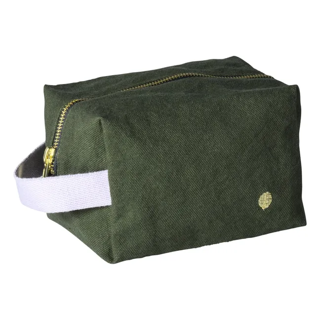 Cube toiletry bag | Forest Green