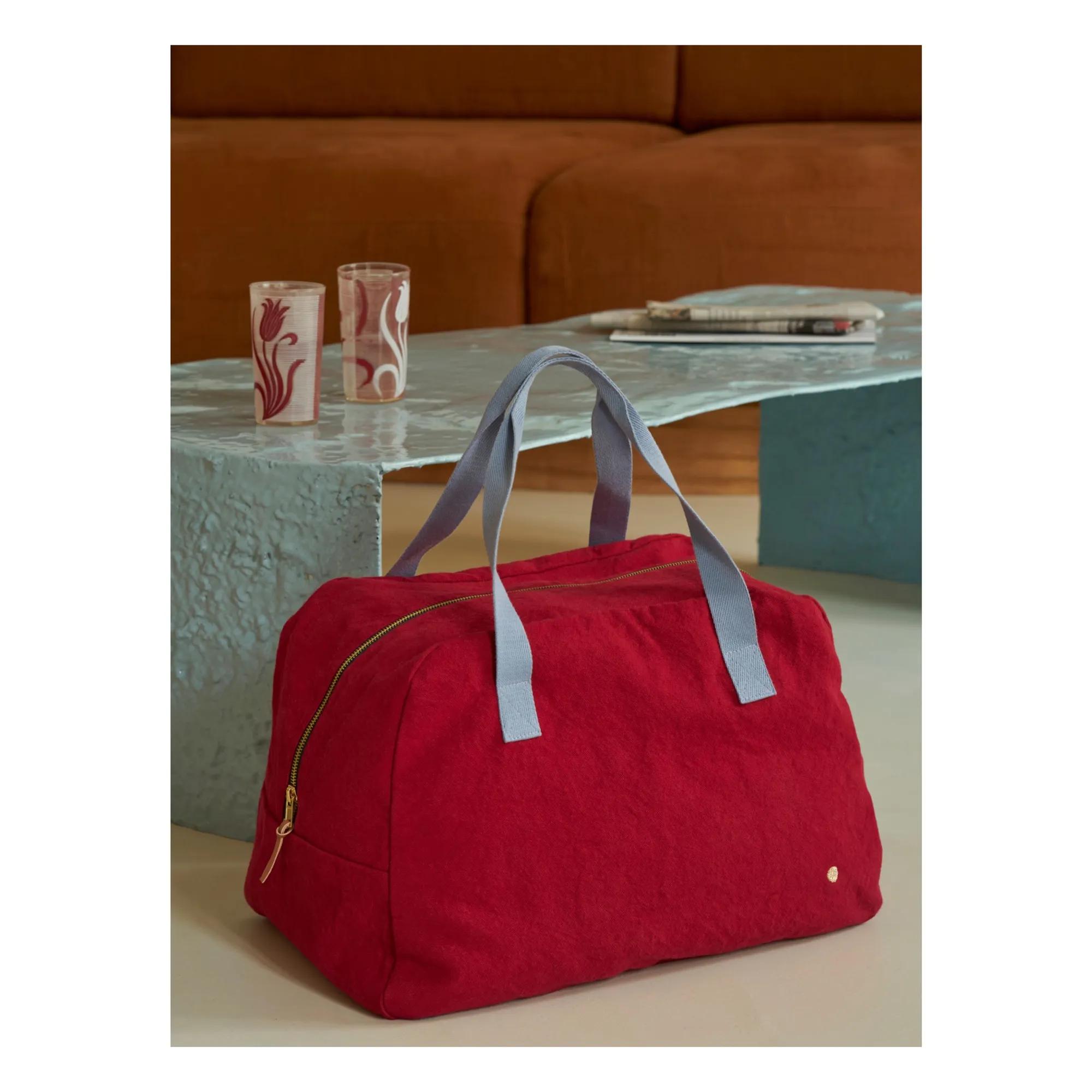 Sac Week-end Iona | Rouge cerise- Image produit n°1