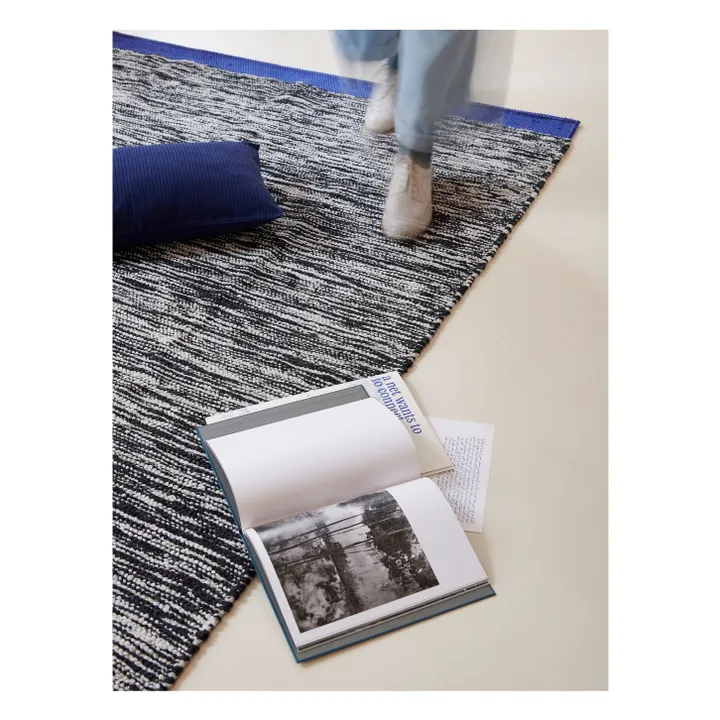 Tapis en coton recyclé Matt | Noir- Image produit n°1