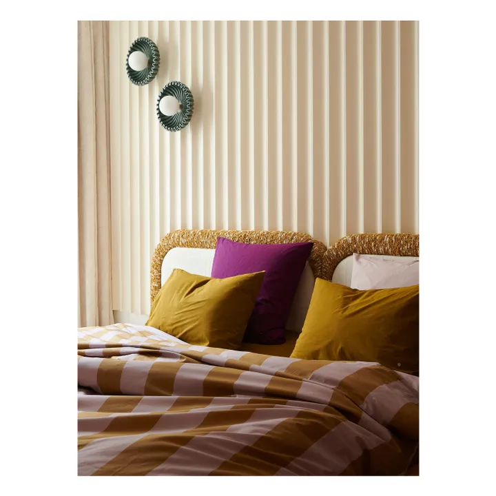 Striped comforter cover Malo | Lilac- Product image n°1