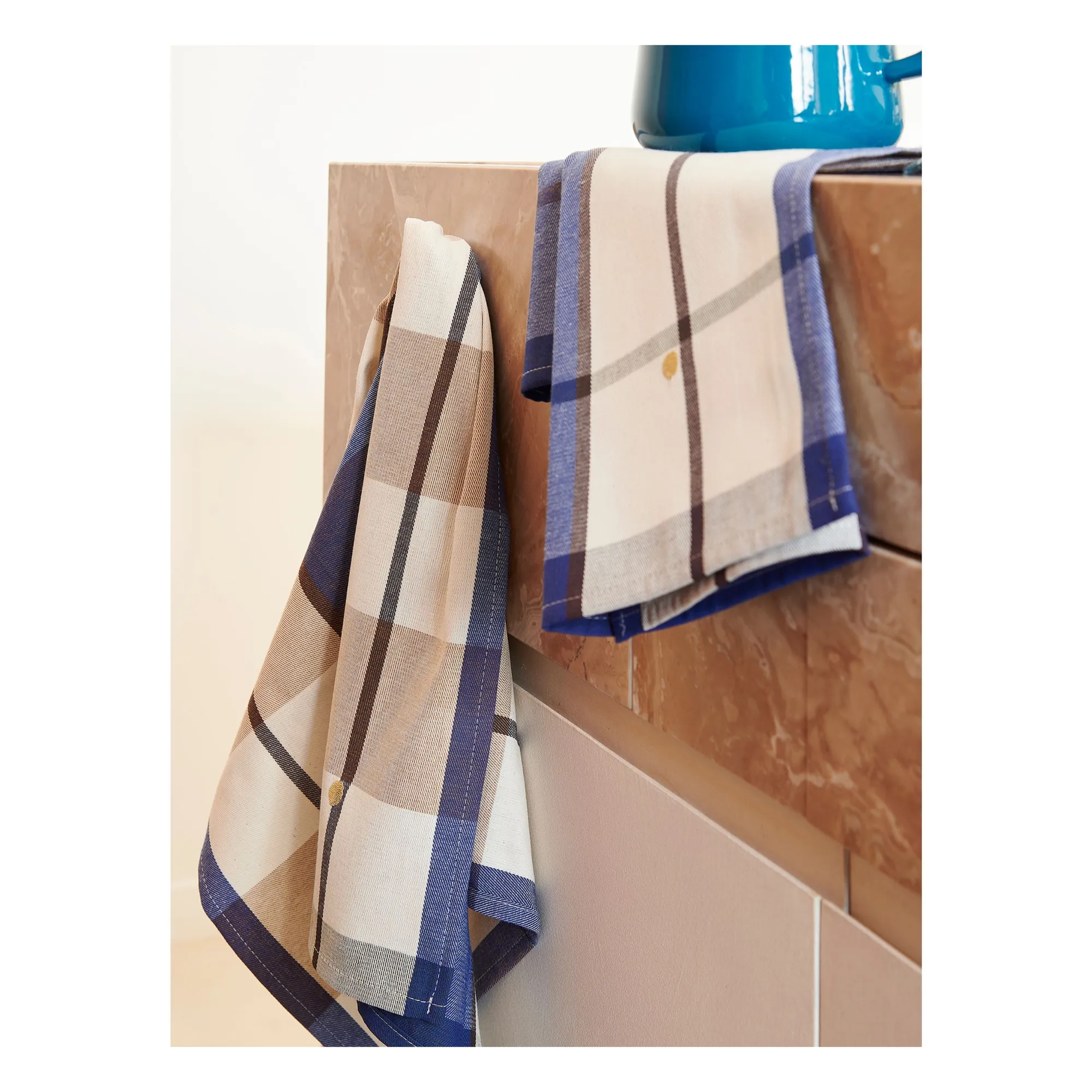 Torchons Archie - Set de 2 | Bleu- Image produit n°1