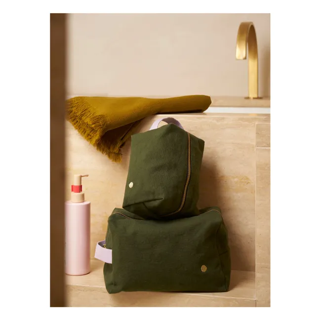 Cube toiletry bag | Forest Green
