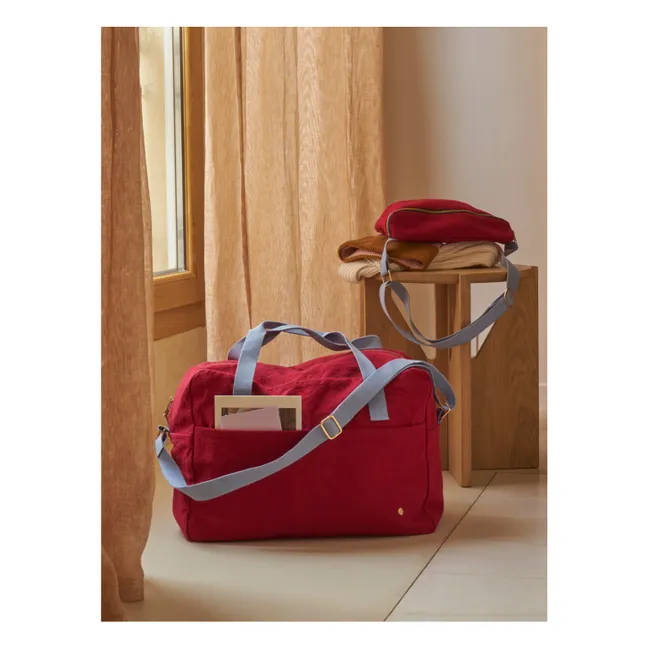 Iona Travel Bag | Cherry red