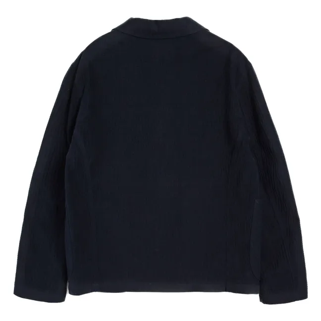 Blazer in cotone testurizzato Scuttlers | Blu marino