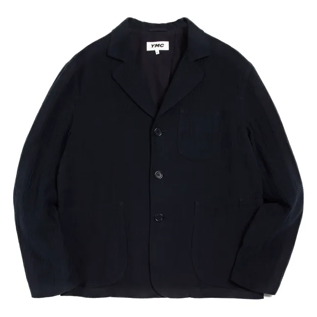 Blazer in cotone testurizzato Scuttlers | Blu marino