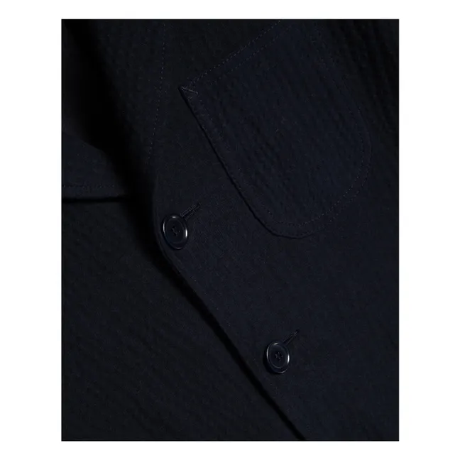 Blazer in cotone testurizzato Scuttlers | Blu marino
