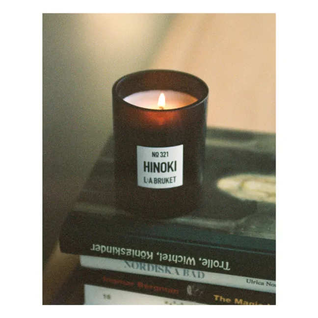 Vela perfumada Hinoki - 260g | Sin tintes