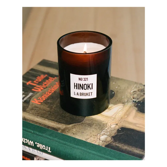 Vela perfumada Hinoki - 260g | Sin tintes