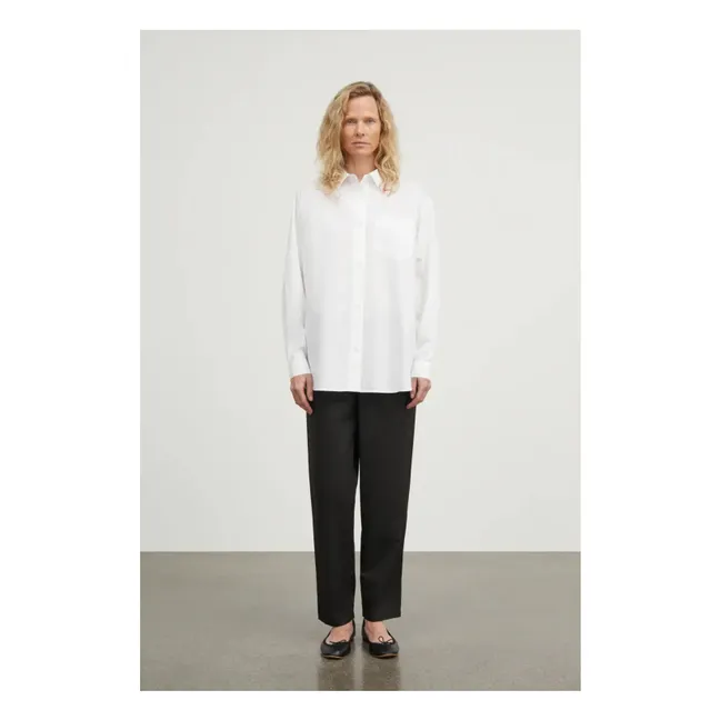 Pantalon Edgar Popeline de Coton Bio | Noir