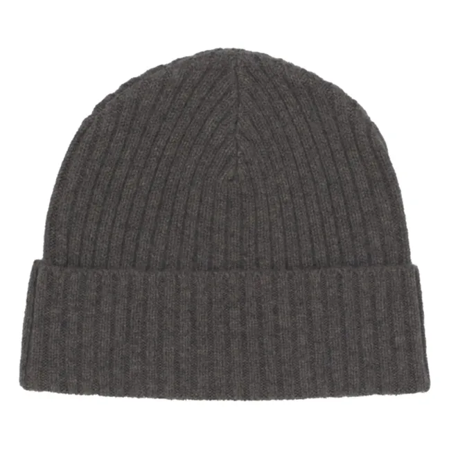 Carly Wool Merino and Cashmere Beanie | Brown