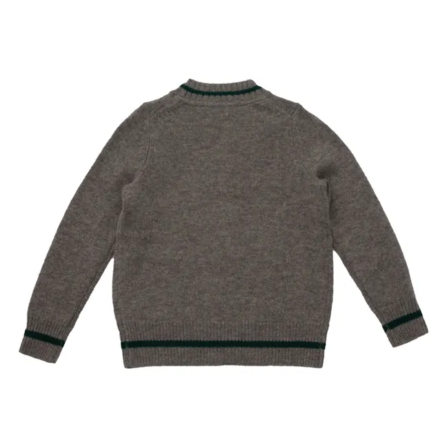 Alanui Merino wool and cashmere cardigan | Brown