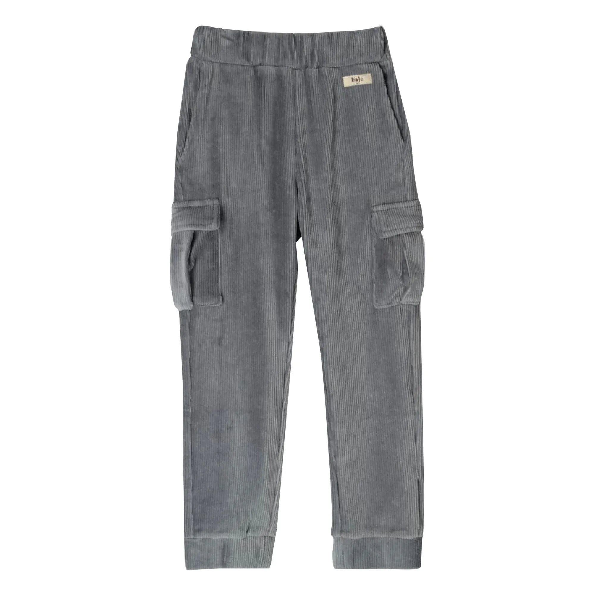 Baje Studio Boys Grey Blue Woolwich Corduroy Cargo Pants