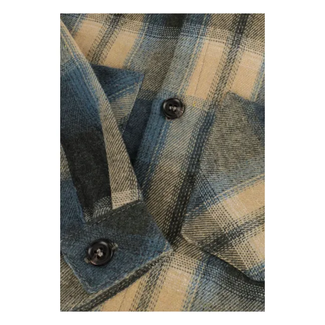 Camisa a cuadros Rye | Azul Gris