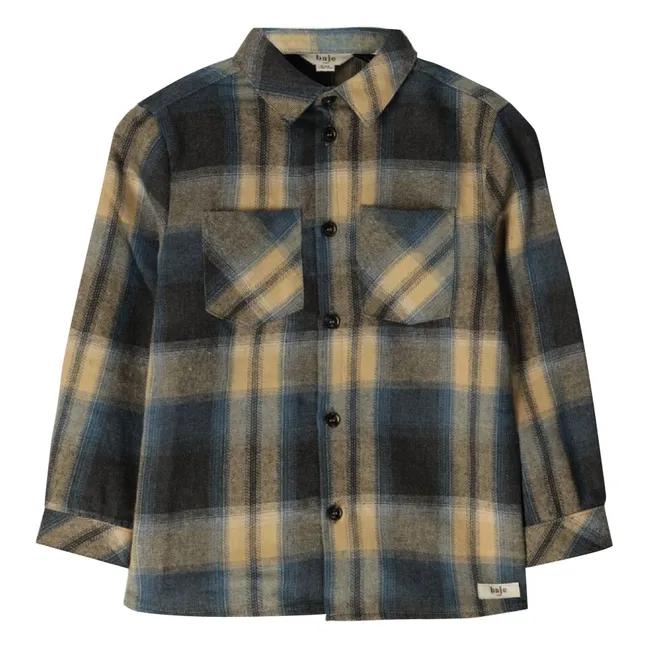 Camisa a cuadros Rye | Azul Gris