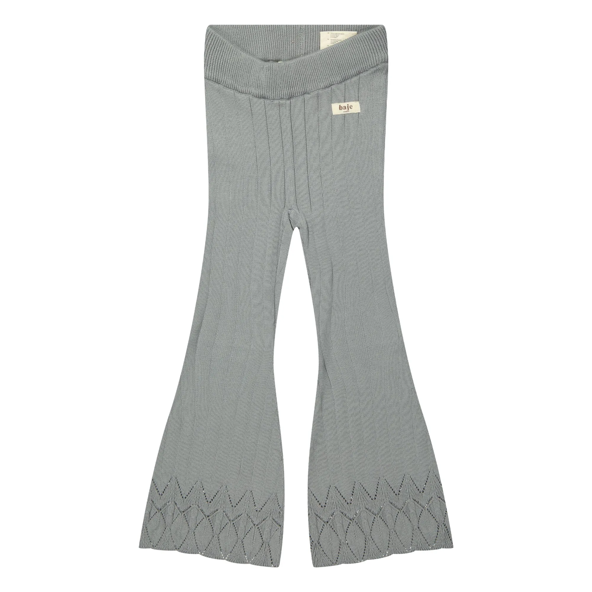 Baje Studio Grey Blue Flare Mary Knit Legging