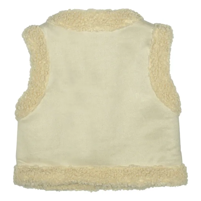 Gilet senza maniche Syon Teddy | Crema