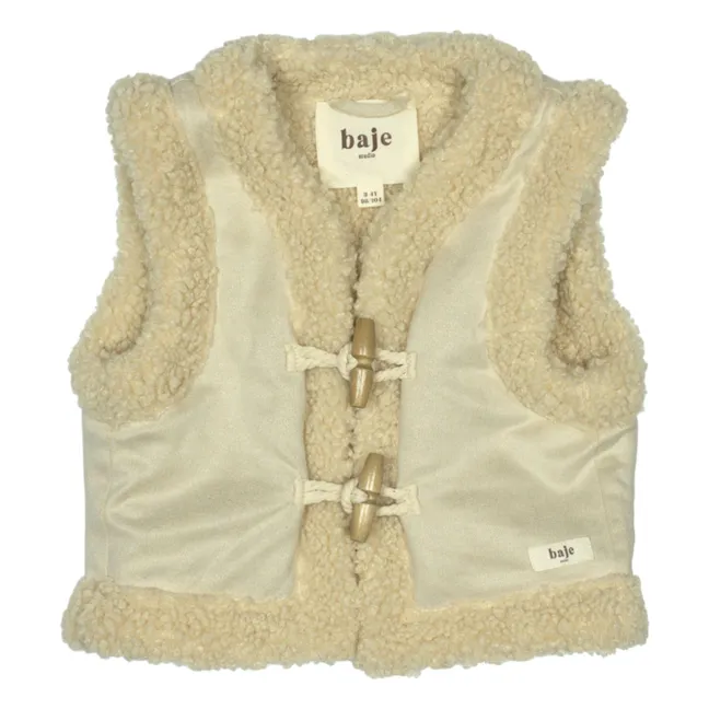 Gilet senza maniche Syon Teddy | Crema
