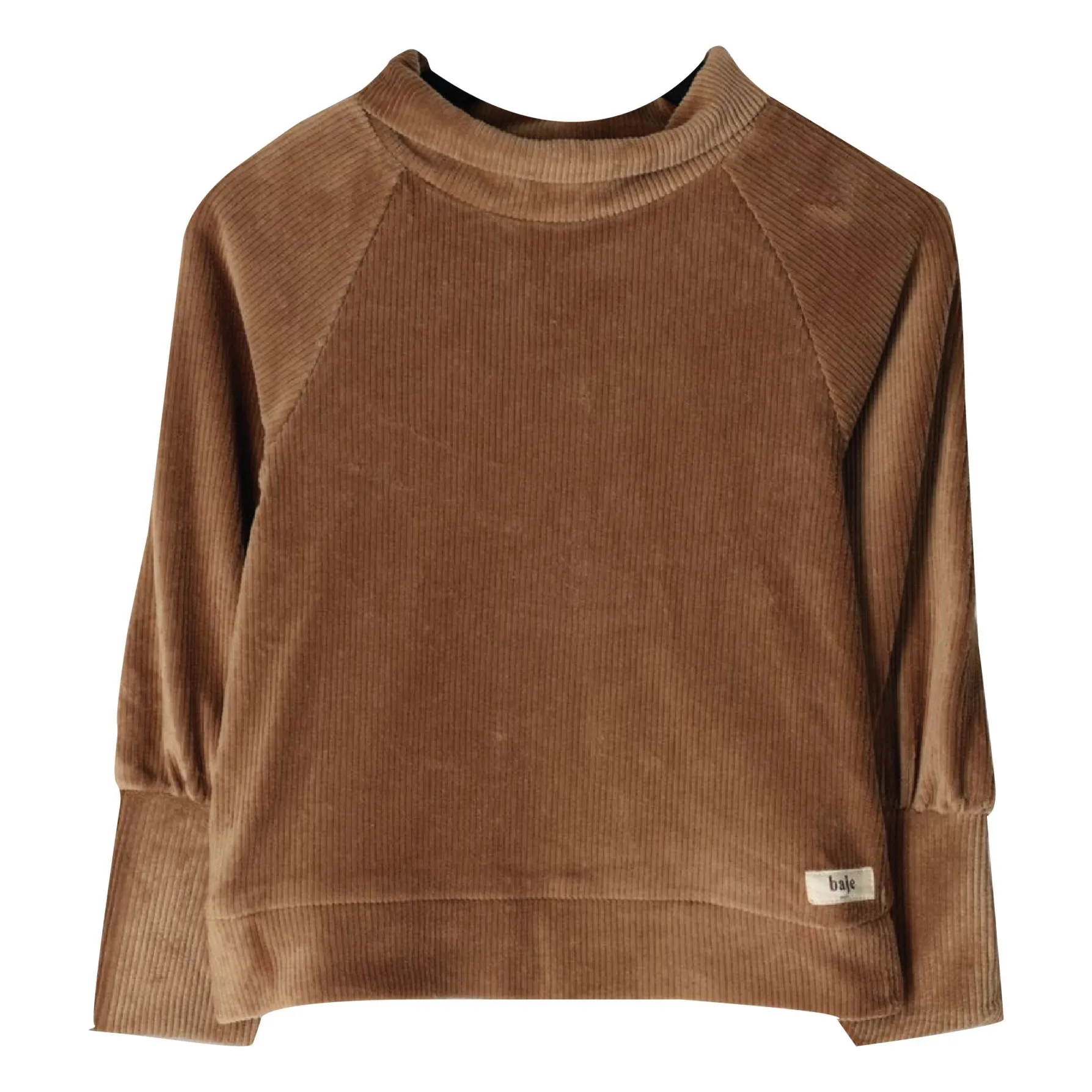 Baje Studio Taupe Brown Witney Corduroy Sweater