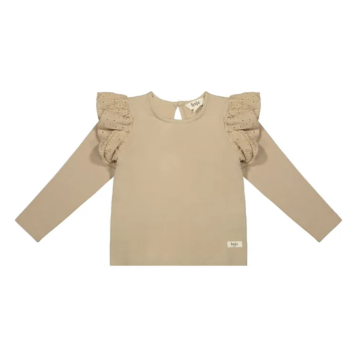 Maglietta Alicia Flying Sleeve | Sabbia- Immagine del prodotto n°0
