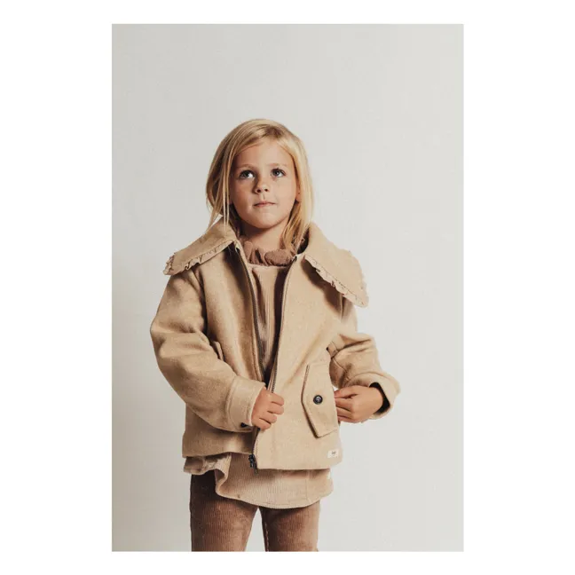 Chaqueta de lana rosa | Arena