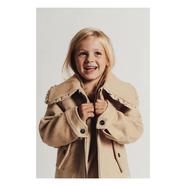 Chaqueta de lana rosa | Arena