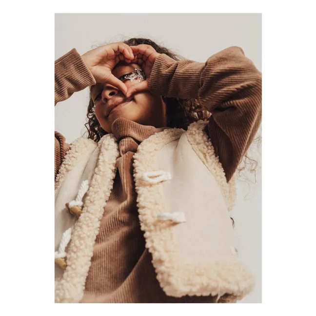 Gilet senza maniche Syon Teddy | Crema