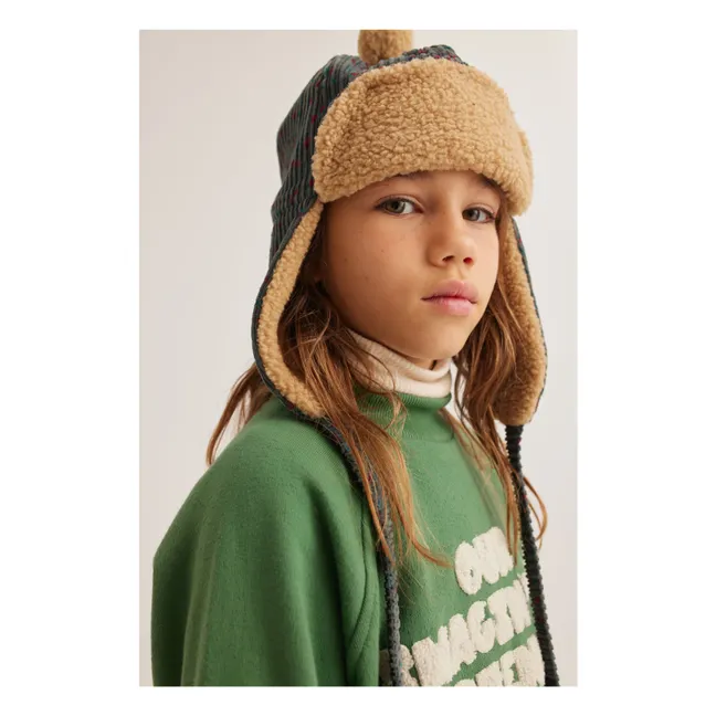 Felpa Quinn in cotone organico | Verde foresta