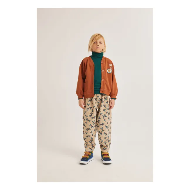Enzo organic cotton cardigan | Camel